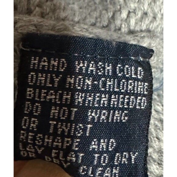 Y2k Polo Ralph Lauren Sweater Vest Mens L Gray Navy Grandpa Golf Rugby Grunge - Picture 5 of 5